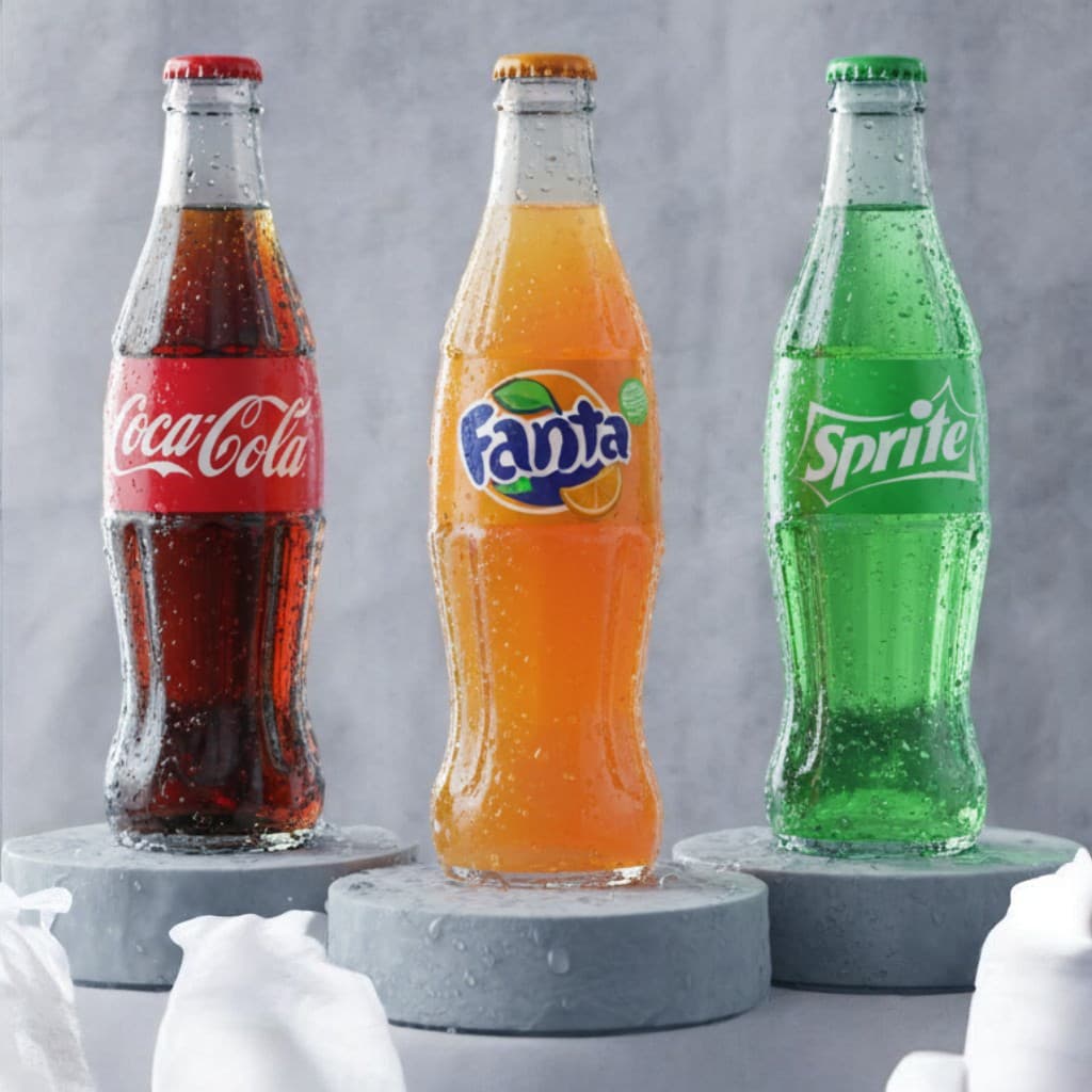 COCA COLA, FANTA, SPRITE (individual)