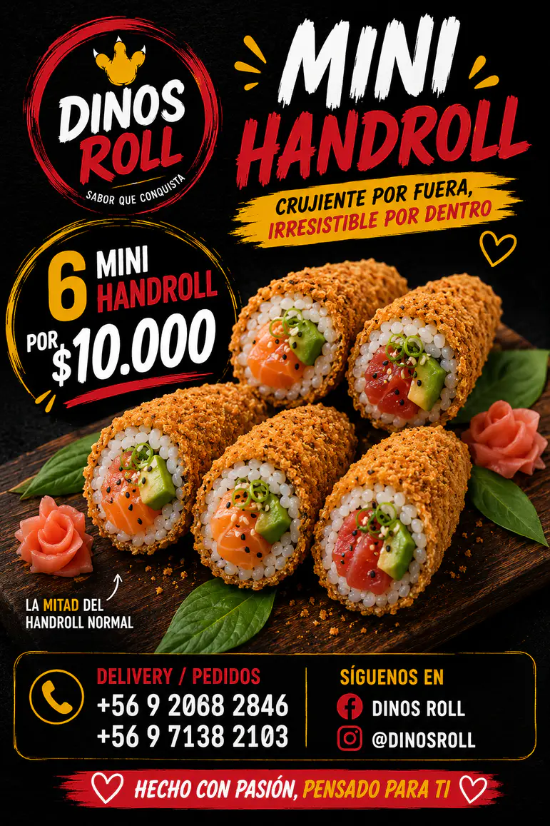 6 Mini Handroll