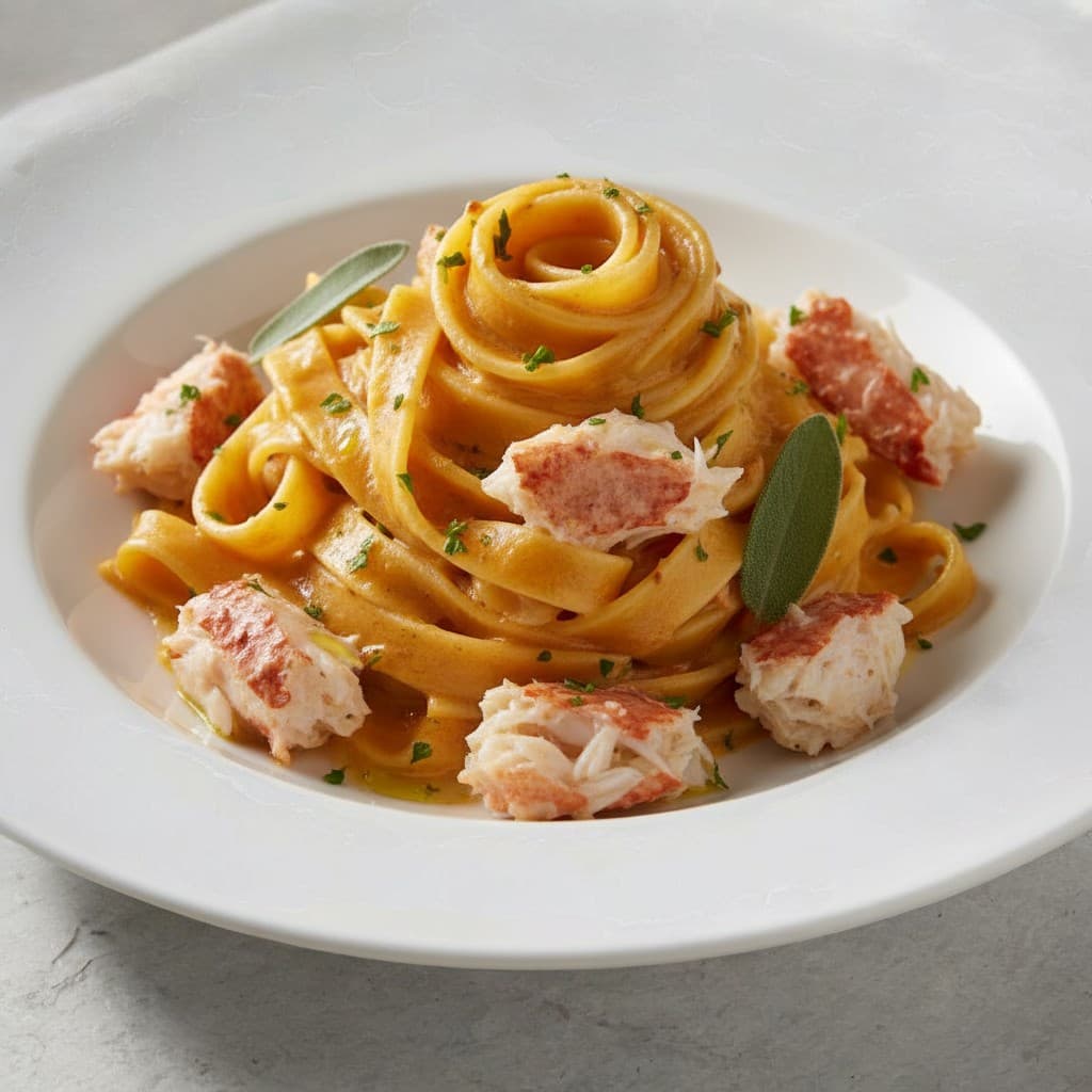 FETUCCINI EN SALSA DE CENTOLLA Y JAIBA