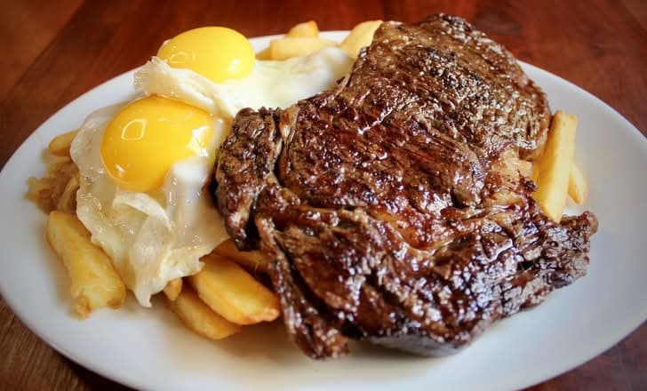 Bife a la pobre