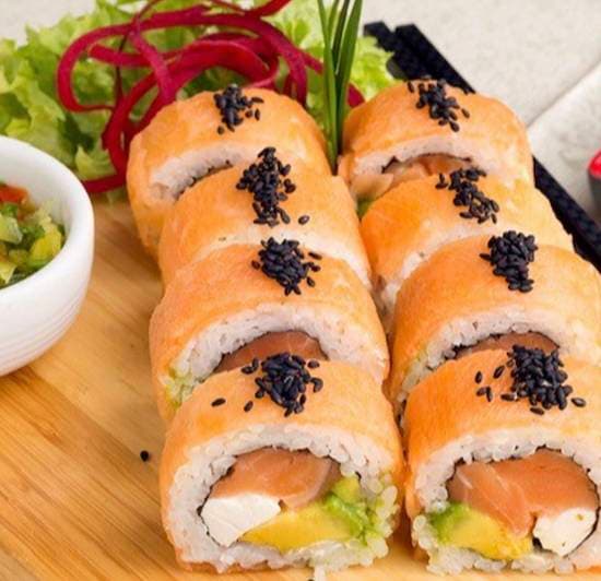 4.4 Saki sake roll (8 piezas)